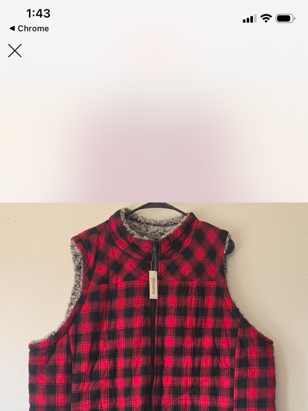 Maurice a womens reversible vest size XL new